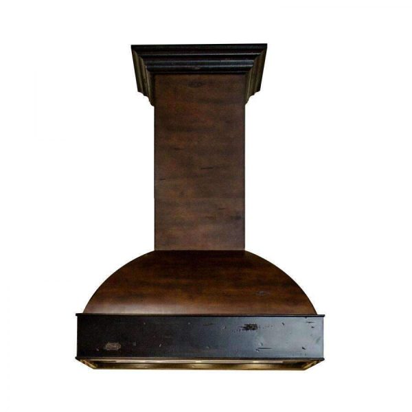 ZLINE 36-Inch Wooden Wall Range Hood with Crown Molding and 700 CFM Motor (369AW-36) Online Hot Sale