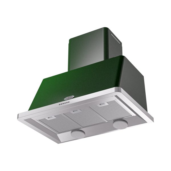 ILVE Majestic II 36-Inch 600 CFM Wall Mount Range Hood in Emerald Green (UAM90EG) For Sale - Image 2