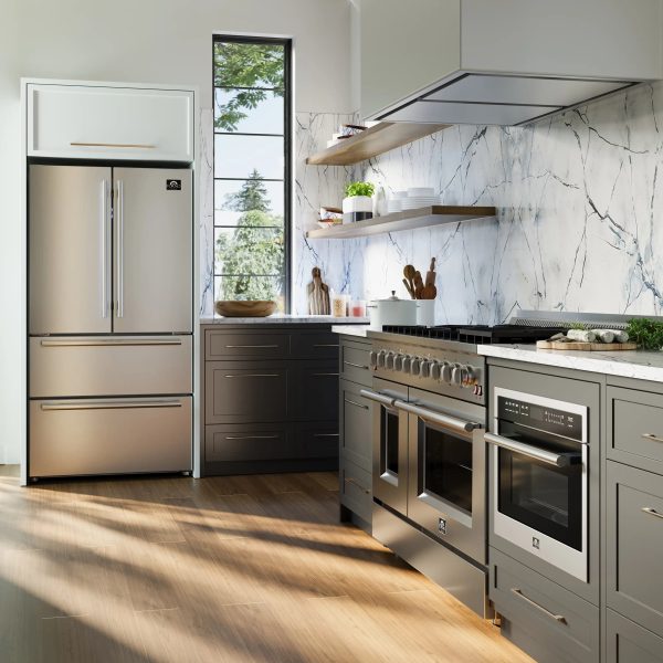 Forno Arezzo 44-Inch Recessed Ceiling Range Hood in Stainless Steel with 1200 CFM Motor (FRHRE5312-44) Supply - Image 2