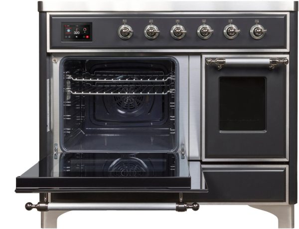 ILVE 40-Inch Majestic II induction Range with 6 Elements - 3.82 cu. ft. Oven in Matte Graphite with Chrome Trim (UMDI10NS3MGC) on Sale - Image 5