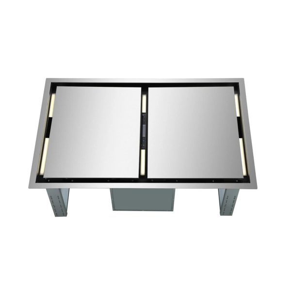 Forno Arezzo 44-Inch Recessed Ceiling Range Hood in Stainless Steel with 1200 CFM Motor (FRHRE5312-44) Supply