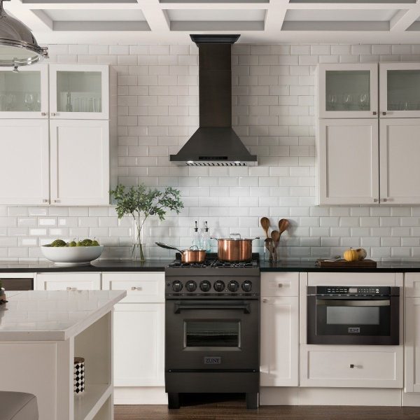 ZLINE 24-Inch Convertible Vent Wall Mount Range Hood in Black Stainless Steel (BSKBN-24) Cheap - Image 2